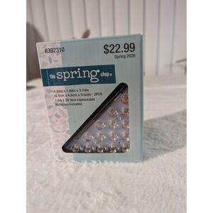 The Spring Shop Solar Outdoor Lights 2PC Blue NIB Triangular LED Deck Fence Path